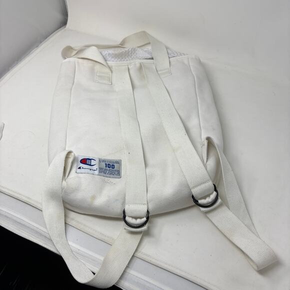 Champion C100 Convertible Backpack Tote Bag Sweatshirt White - Picture 2 of 8